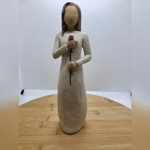 Willow Tree - Love - 2003 - Tall Figurine with Long-stem Rose - No Box